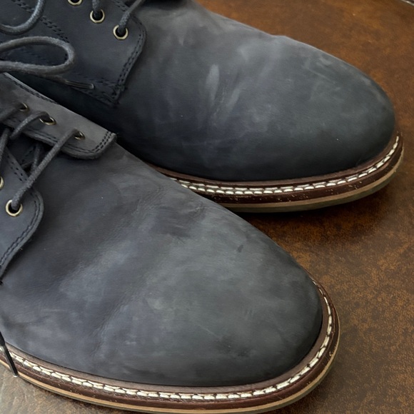 Cole Haan Dark Blue Leather Oxfords - Picture 4 of 7